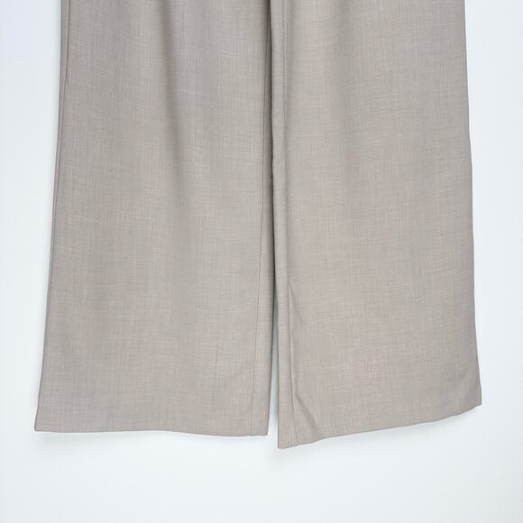 Abercrombie & Fitch Sloane Tailored Wide Leg Pants Trousers |Light Taupe| SZ XXS - Picture 5 of 10